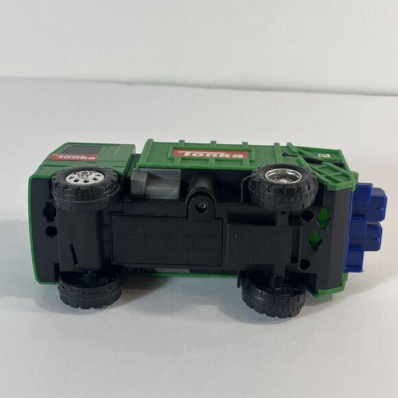 Tonka Green Recycling Truck 7"  Battery Operated Noise and Lights 2008 Cans Move - Picture 5 of 8